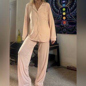 Hale Bob Soft Pink Pajama Set. Size Small